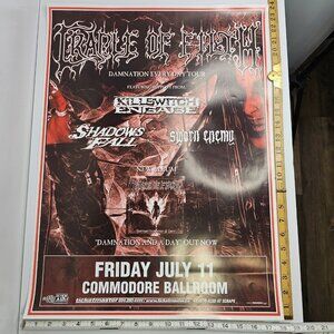 Cradle of Filth Damnation and a Day Tour Poster Commodore Ballroom Vancouver CA